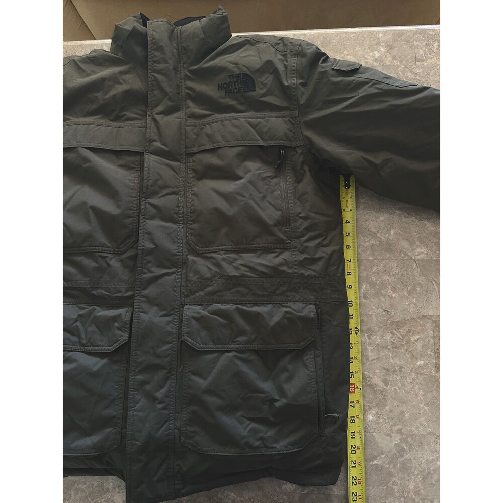 XL The North Face Jacket Mens Olive Green McMurdo Parka Goose Down NO hood - Picture 10 of 16